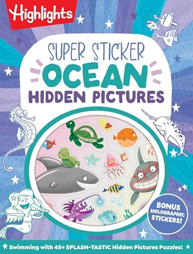 Super Sticker Ocean Hidden Pictures by Highlights, 9781639625673
