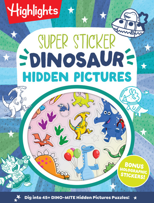 Super Sticker Dinosaur Hidden Pictures by Highlights, 9781639625680
