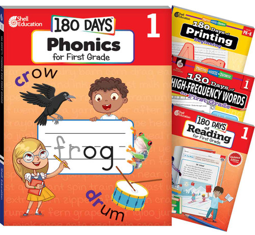 180 Days™: Phonics, High-Frequency Words, Reading 2nd Edition, and Printing: Grade 1: 4-Book Set by Multiple Authors, Jodene Lynn Smith, Stephanie Kraus, Carol Gatewood, Jodene Smith, 9798330926596