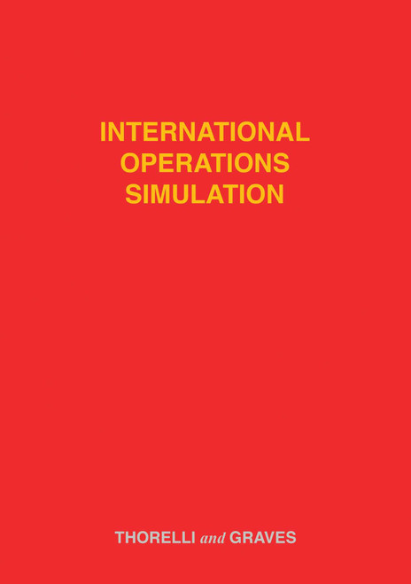 International Operations Simulation by Hans B. Thorelli, 9781416577553