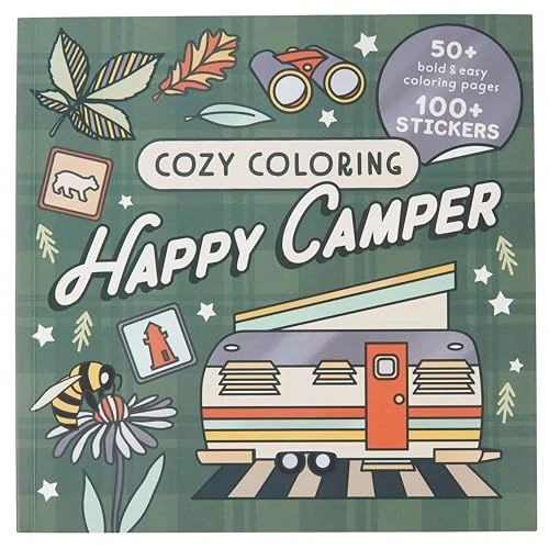 Cozy Coloring Happy Camper by Danbee Park, Parragon Books, 9798890195319