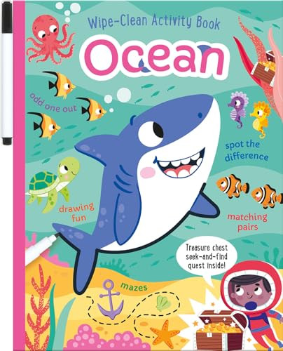 Ocean Wipe-Clean Activity Book (Reusable Drawing and Activity Fun) - 9781835552896 by Sarah Wade, Will Putnam