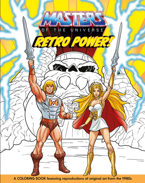 Masters of the Universe: Retro Power! Coloring Book by Mattel, 9781640366022