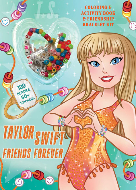 Taylor Swift Friends Forever Coloring & Activity Book with Friendship Bracelet Kit by Delaney Foerster, Kaley McCabe, 9781667210193