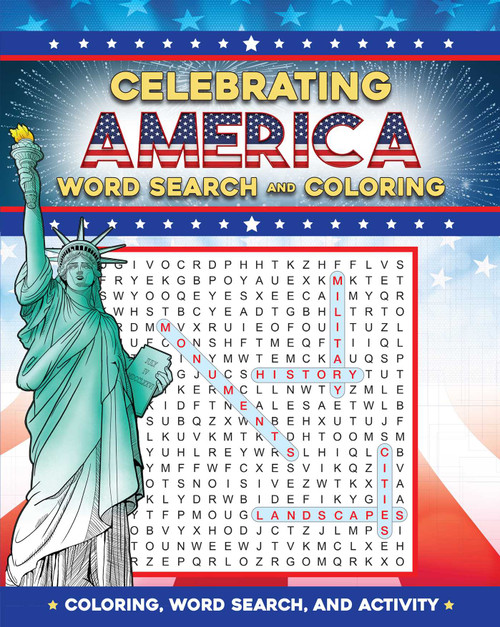 Celebrating America Word Search and Coloring by Editors of Thunder Bay Press, 9781667214009
