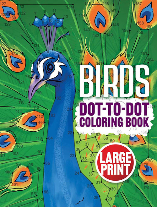 Birds Dot-to-Dot Coloring Book (Large Print) by Dover Publications, 9780486856117
