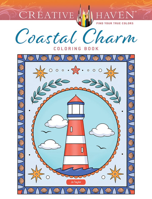 Creative Haven Coastal Charm Coloring Book by Jo Taylor, 9780486856643