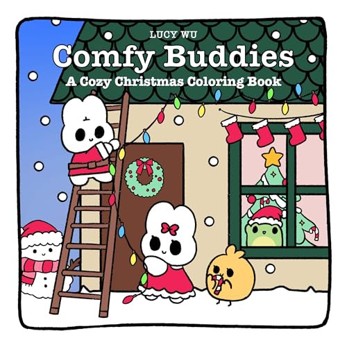 Comfy Buddies: A Cozy Christmas Coloring Book by Lucy Wu, 9780486856650