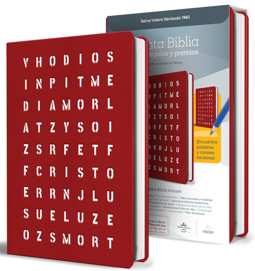 RVR 1960 para Regalos y Premios Rojo con Sopa de Letras / Spanish Bible RVR 1960 Gift and Award Bible Red Special Edition Wordsearch cover by Reina Valera Revisada 1960, 9798890985569