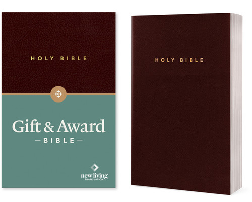 Gift and Award Bible NLT (Imitation Leather, Burgundy/maroon, Red Letter) by New Living Translation, Tyndale, 9781414302072