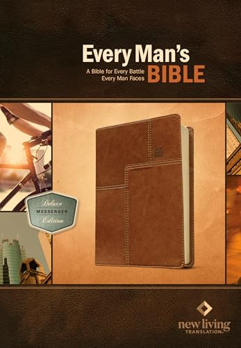 Every Man's Bible NLT, Deluxe Messenger Edition (LeatherLike, Brown) by New Living Translation, Tyndale, Stephen Arterburn, Dean Merrill, 9781414381084