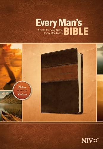 Every Man's Bible NIV, Deluxe Heritage Edition, TuTone (LeatherLike, Brown/Tan) by Tyndale, Stephen Arterburn, Dean Merrill, 9781414381107