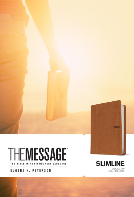 The Message Slimline (Leather-Look, Saddle Tan) (The Bible in Contemporary Language) by Eugene H. Peterson, 9781631464331