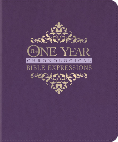 The One Year Chronological Bible Expressions NLT (LeatherLike, Imperial Purple) by New Living Translation, Tyndale, 9781496477842