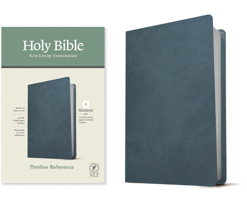 NLT Thinline Reference Bible, Filament Enabled (LeatherLike, Aurora Cranberry, Indexed, Red Letter) by New Living Translation, Tyndale, 9781496445216