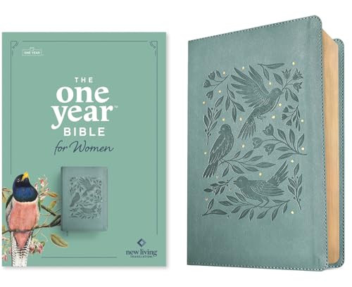 NLT The One Year Bible for Women (LeatherLike, Birdsong Teal) by New Living Translation, Tyndale, 9781496449467