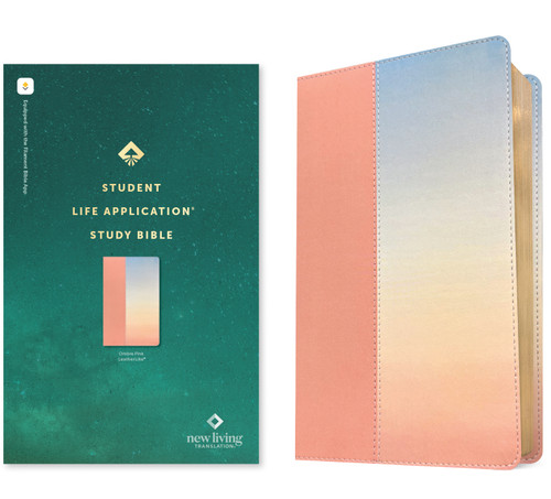 NLT Student Life Application Study Bible, Filament Enabled (LeatherLike, Ombre Pink, Red Letter) by New Living Translation, Tyndale, 9781496489845