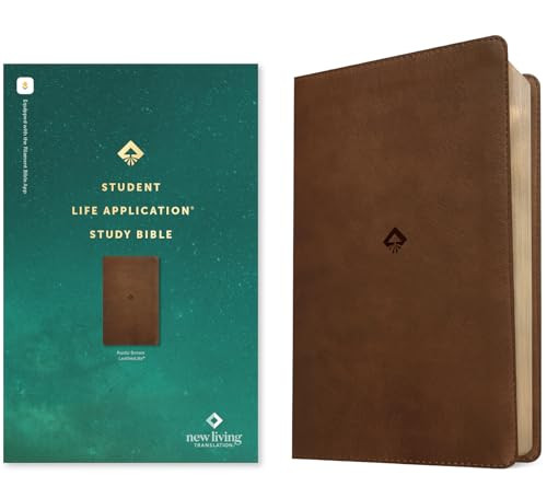 NLT Student Life Application Study Bible, Filament Enabled (LeatherLike, Rustic Brown, Red Letter) by New Living Translation, Tyndale, 9781496489869