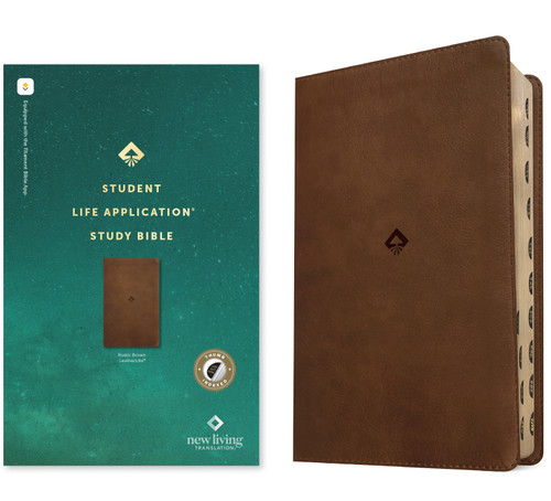 NLT Student Life Application Study Bible, Filament Enabled (LeatherLike, Rustic Brown, Indexed, Red Letter) by New Living Translation, Tyndale, 9781496489876