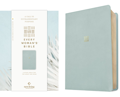NLT Every Woman's Bible, Filament Enabled (LeatherLike, Sky Blue, Red Letter) by New Living Translation, Tyndale, Naomi Cramer Overton, 9781496484383