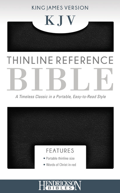 KJV Thinline Reference Bible (Flexisoft, Black, Red Letter) by Hendrickson Publishers, 9781619709591