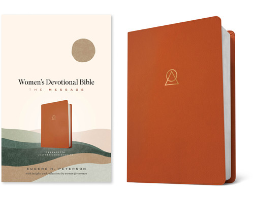 The Message Women's Devotional Bible (Leather-Look, Terracotta) by Eugene H. Peterson, 9781641585521