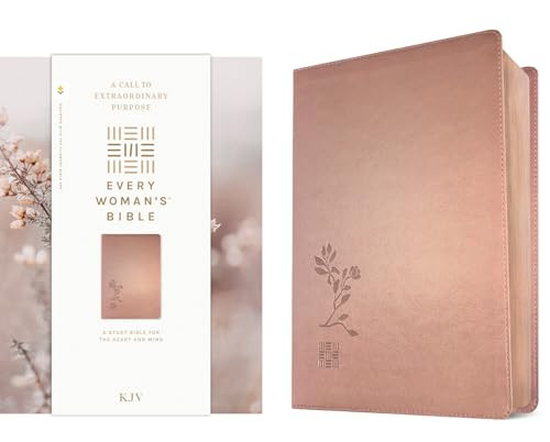 KJV Every Woman's Bible, Filament Enabled (LeatherLike, Rose Gold, Red Letter) by Tyndale, Naomi Cramer Overton, 9781496485021