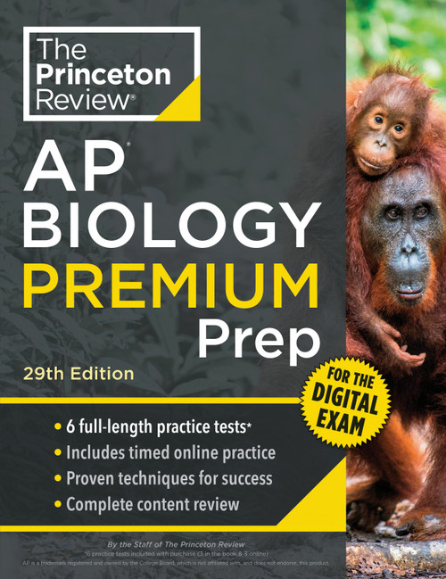 Princeton Review AP Biology Premium Prep, 29th Edition (6 Practice Tests + Digital Practice Online + Content Review) by The Princeton Review, 9798217125036