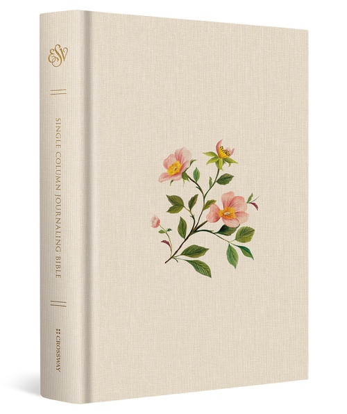 ESV Single Column Journaling Bible (Cloth over Board, Rosehip Design) by , 9798874900267