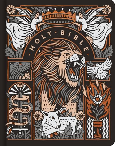 ESV Single Column Journaling Bible, Artist Series, Red Letter (Hardcover, Joshua Noom, The Lion and the Lamb) by Joshua Noom, 9798874901387