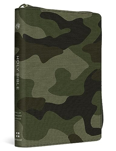 ESV Compact Bible (Canvas with Zipper, Camo Design) (Miniature Edition) - 9798874907433