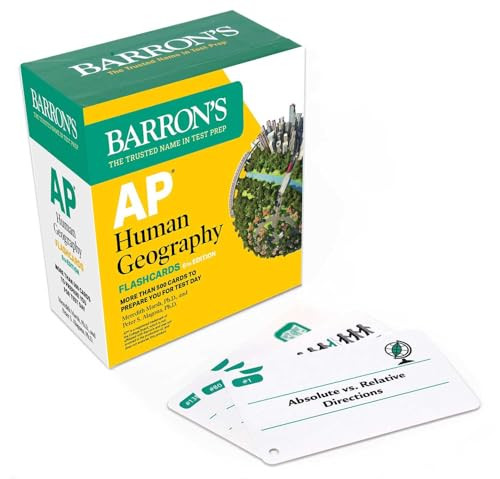 AP Human Geography Flashcards, Sixth Edition: Up-to-Date Review (2026) by Meredith Marsh, Peter S. Alagona, 9781506299938