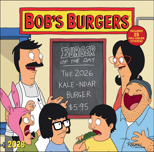 Bob's Burgers 2026 Wall Calendar (Includes Stickers) by Twentieth Century Studios, Inc., 9780789348319