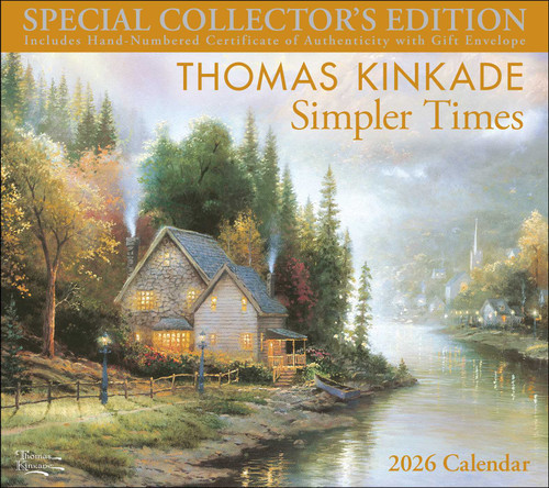Thomas Kinkade Special Collector's Edition 2026 Deluxe Wall Calendar with Print by Thomas Kinkade, Thomas Kinkade Studios, 9781524896836