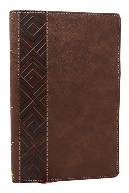 NKJV, Personal Size New Testament, Brown Leathersoft, Red Letter, Comfort Print by Thomas Nelson, 9781400350094