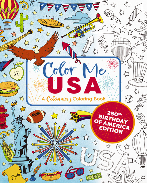 Color Me USA (50 Adventurous Coloring Pages) by Editors of Cider Mill Press, Izzy Evans, 9781400357260