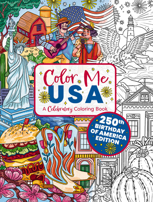 Color Me USA (50 Adventurous Coloring Pages) by Editors of Cider Mill Press, Izzy Evans, 9781400357260