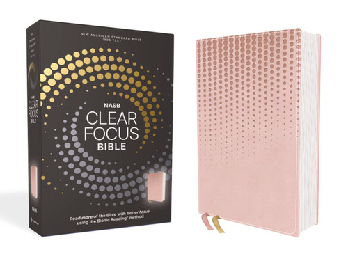 NASB, Clear Focus Bible, Leathersoft, Pink (Read more of the Bible with better focus), 9780310465584