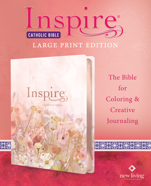 Inspire Catholic Bible NLT Large Print (LeatherLike, Multicolor) (The Bible for Coloring & Creative Journaling) by New Living Translation, Tyndale, 9781496446831