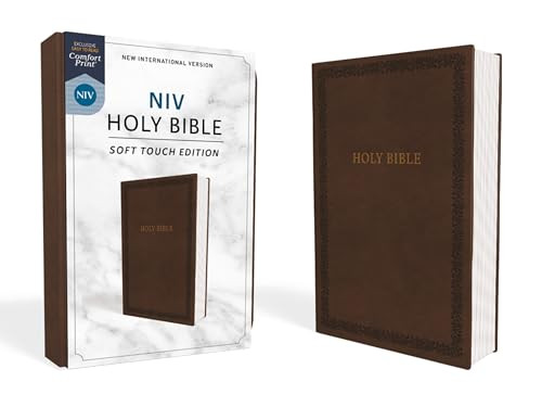 NIV, Holy Bible, Soft Touch Edition, Leathersoft, Brown, Comfort Print by Zondervan, 9780310450467
