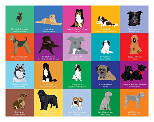 White House Presidential Dogs Art Print 11X14 by Michael Schafbuch, 9781942402763