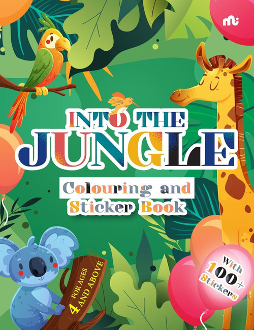 Into the Jungle: Colouring and Sticker Book by Rupa Publications, Moonstone, 9789370038752