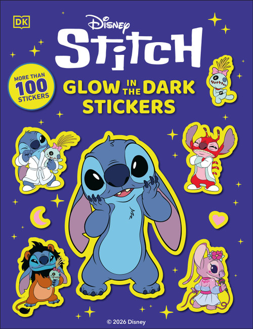 Disney Stitch Glow in the Dark Ultimate Sticker Book by DK, 9798217310142