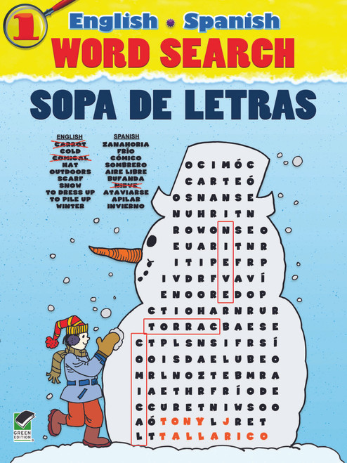 English-Spanish Word Search/Sopa de Letras #1 by Tony J. Tallarico, 9780486480978