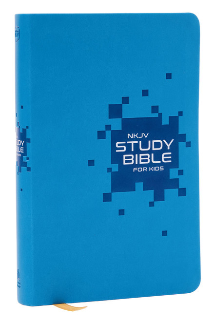 NKJV Study Bible for Kids, Blue Leathersoft:  The Premier Study Bible for Kids by Thomas Nelson, 9781400342020