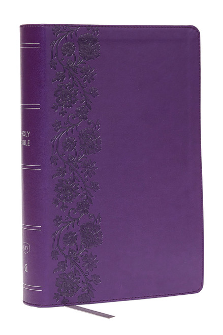 KJV Giant Print End-of-Verse Reference Bible, Purple Leathersoft, Red Letter, Comfort Print by Thomas Nelson, 9781400349470