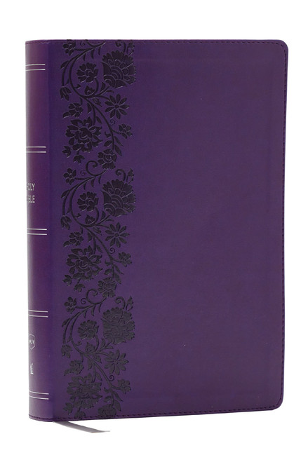 NKJV Giant Print End-of-Verse Reference Bible, Purple Leathersoft, Red Letter, Comfort Print (Holy Bible), 9781400349517