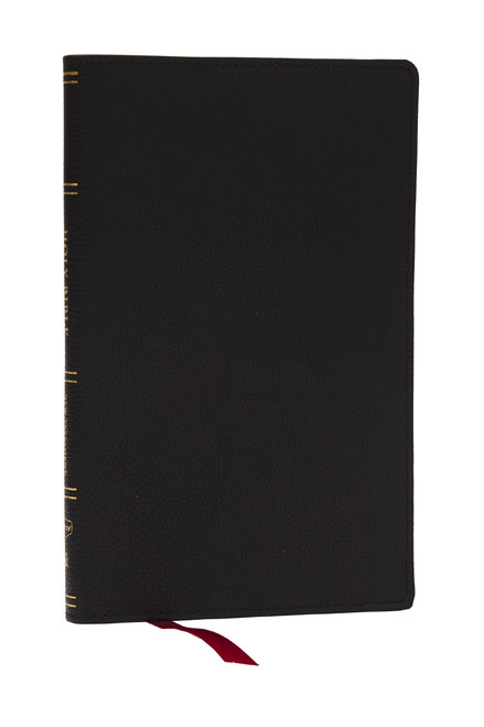 KJV, Personal Size New Testament, Black Genuine Leather, Red Letter, Comfort Print by , 9781400350070