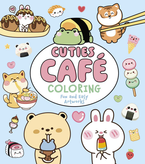 Cuties Café Coloring (Fun and Easy Artworks) by Violet Peto, Amy McSimpson, 9781398867666