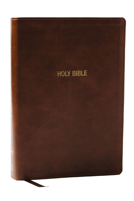 NKJV Foundation Study Bible, Wide-Margin, Brown Leathersoft, Red Letter, 9781400351022
